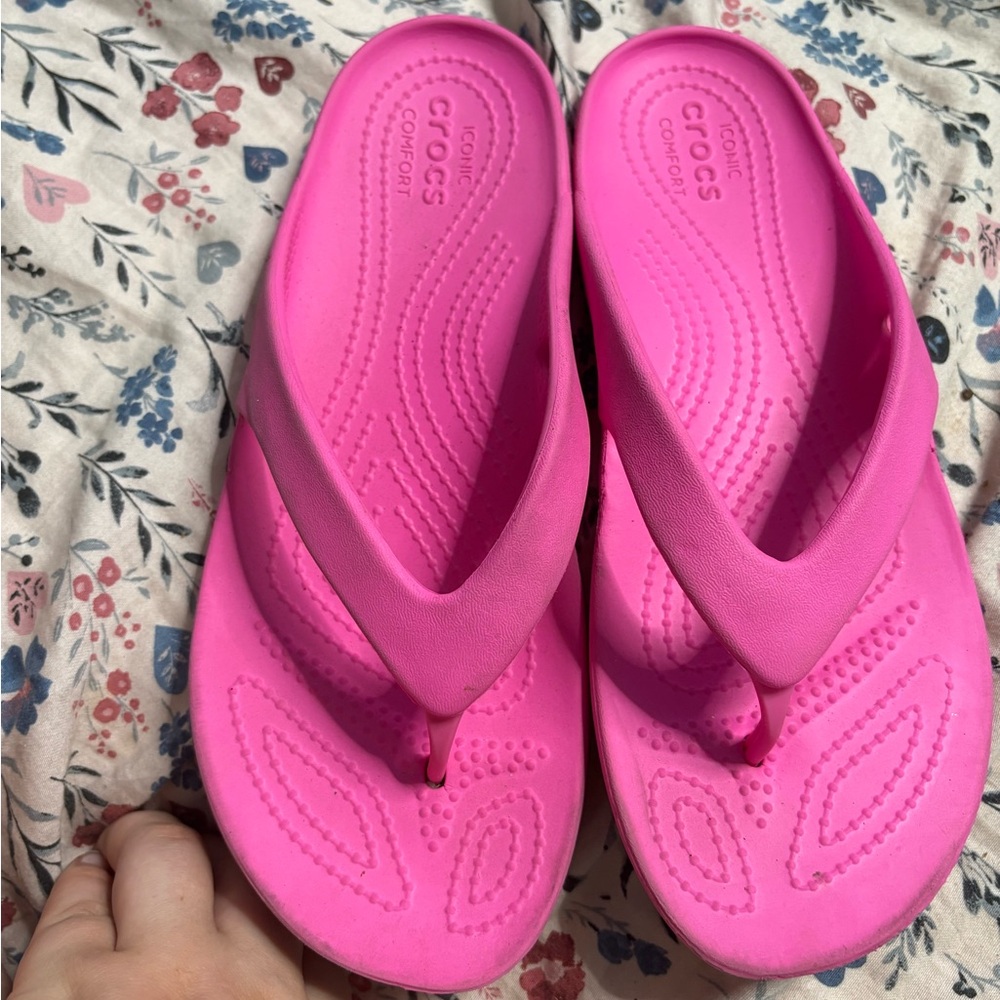Crocs Vibrant Pink Sandals